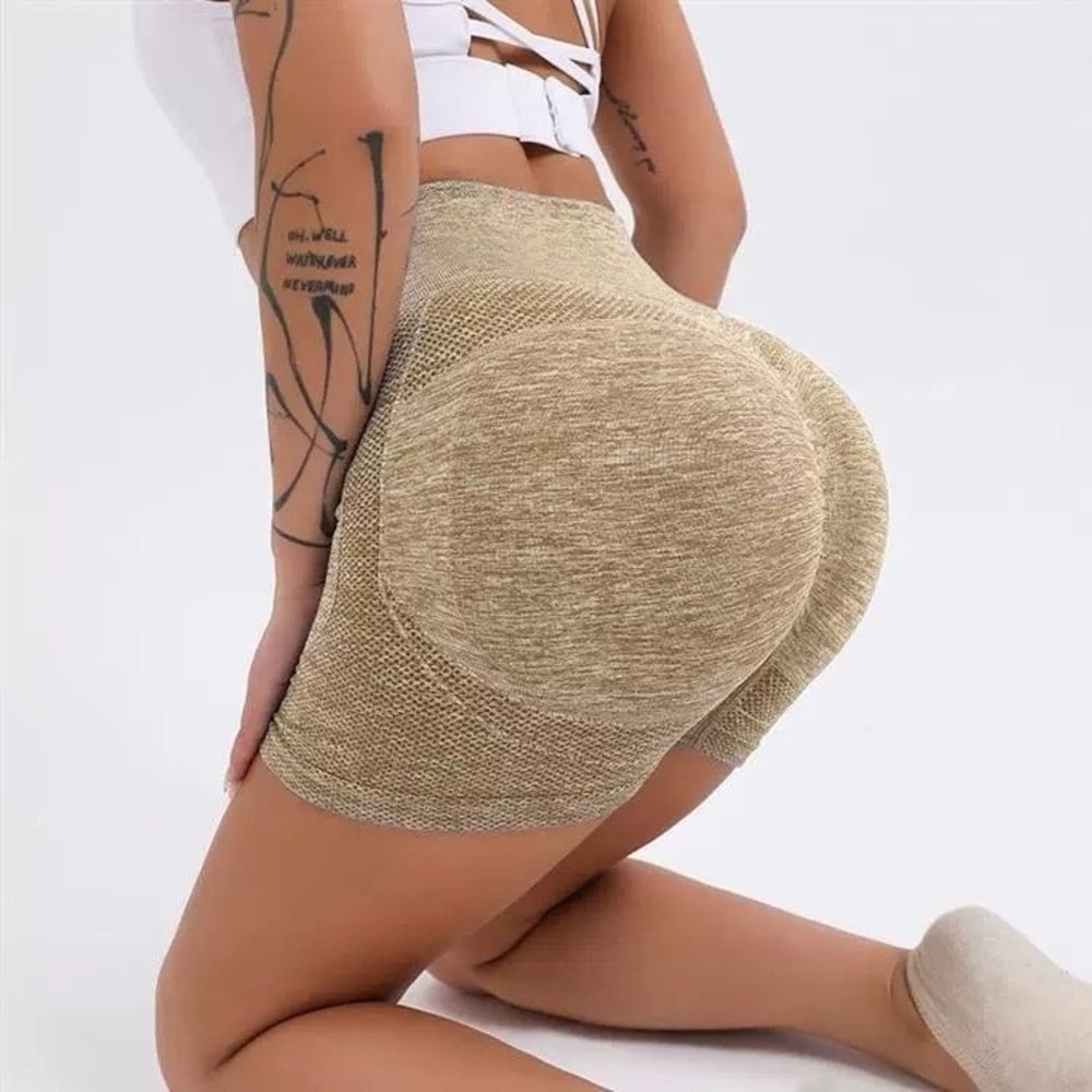 Women Scrunch Butt Seamless Shorts Push Up Gym Booty Shorts Size xS